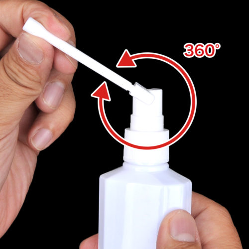 Its nozzle head can turn to all direction. Easy to spray towards any direction at any posture!