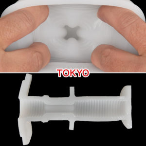 [TOKYO] The same type of sleeve that is included in the PISTON HEAT IR. Its combination of thin, horizontal ridges and four bumps are suitable for anybody.