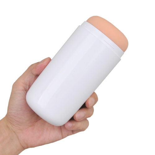 It is a cup-type handheld masturbator; easy to keep your hands clean during use, and convenient for storing and maintaining.