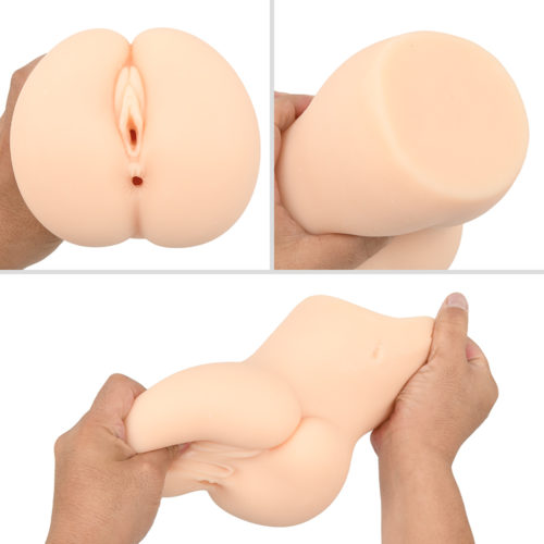 The details on the exteriors of both the vagina and anal are amazingly realistic. It has a moderately thick texture which creates some juicy and plump feelings with its resilient materials.
