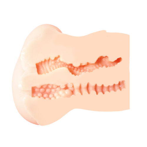 Both holes have an interior with a mixture of nubs and ridges. Enjoy the pleasure created by the combination of the plump materials, freshly tight body, and the authentic structure.