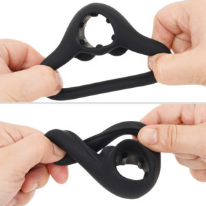 The high-quality 100% silicone ring is flexible yet firm, providing an excellent balance. It feels smooth and comfortable against the skin.