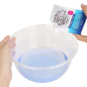 The pouch is designed for single use, but if you don’t use it all, simply fold the opening and seal it tightly to keep out humidity. It can be stored that way for later use.