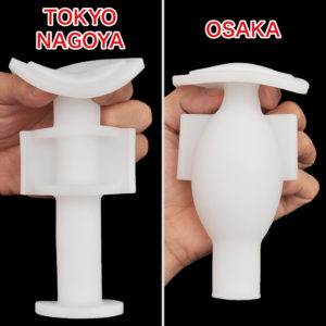 「TOKYO」と「NAGOYA」は同じ外観ですが、「OSAKA」だけはゴロッと丸みのある肉厚ボディです。