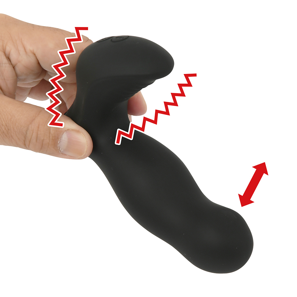 ヘッドのサンパーと会陰振動のＷアクション。とくにサンパーは打刻系の激しい振動が前立腺を直撃します。