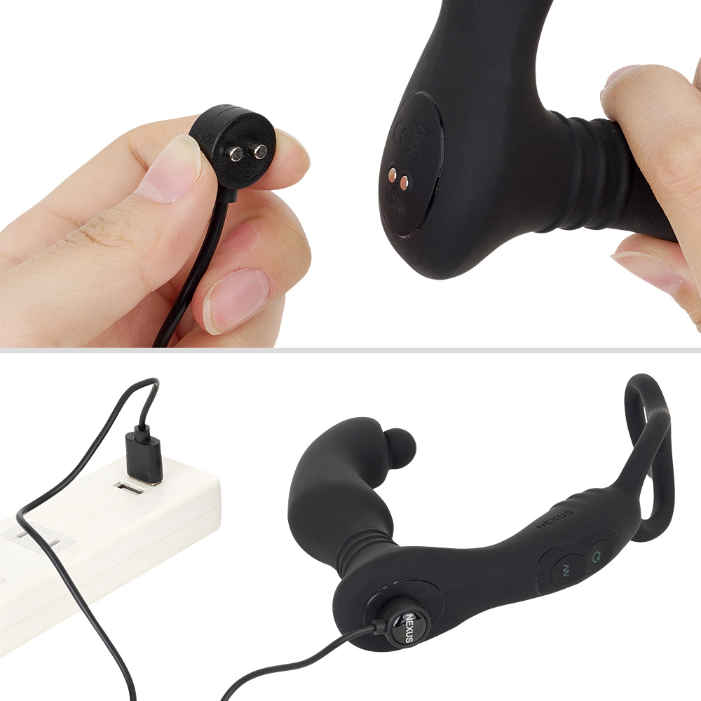 充電は付属のマグネット式ケーブルを使用。使いやすいのはもちろん、フル充電までは約70分、連続稼働は約60分とスペックも優秀です。
