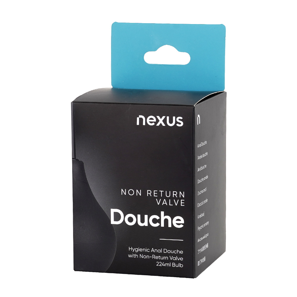 NEXUSブランドに共通する、青と黒の精悍なパッケージデザインです。